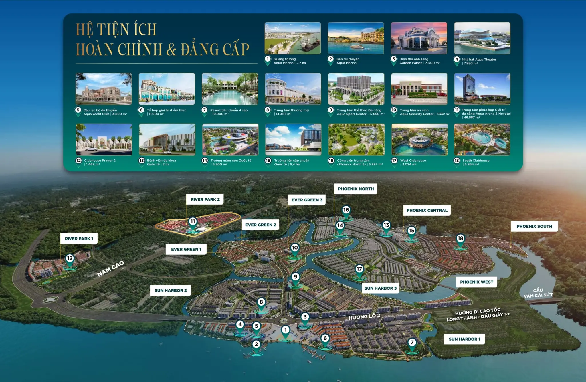 Dự Án Aqua City 43 Tiện Ích Đô Thị Aqua City